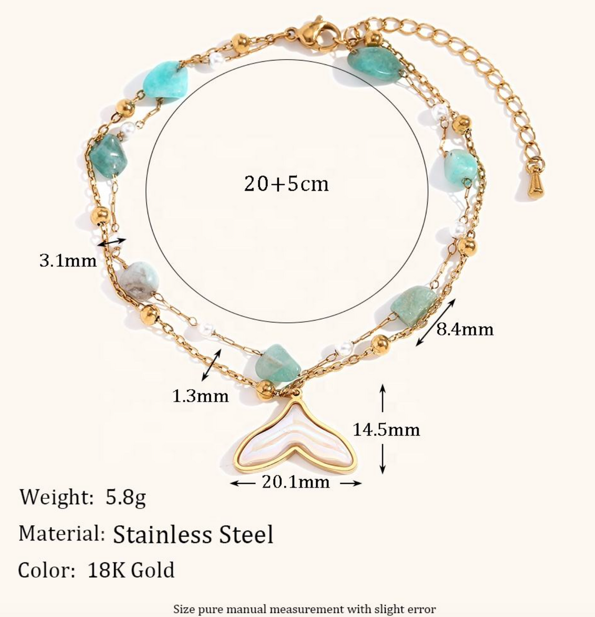 Elegant Stainless Steel Anklet
