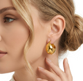 Smooth Orb Huge Hoop Earrings