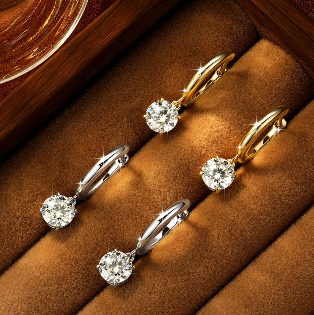 14K Gold Drop Earrings for Women