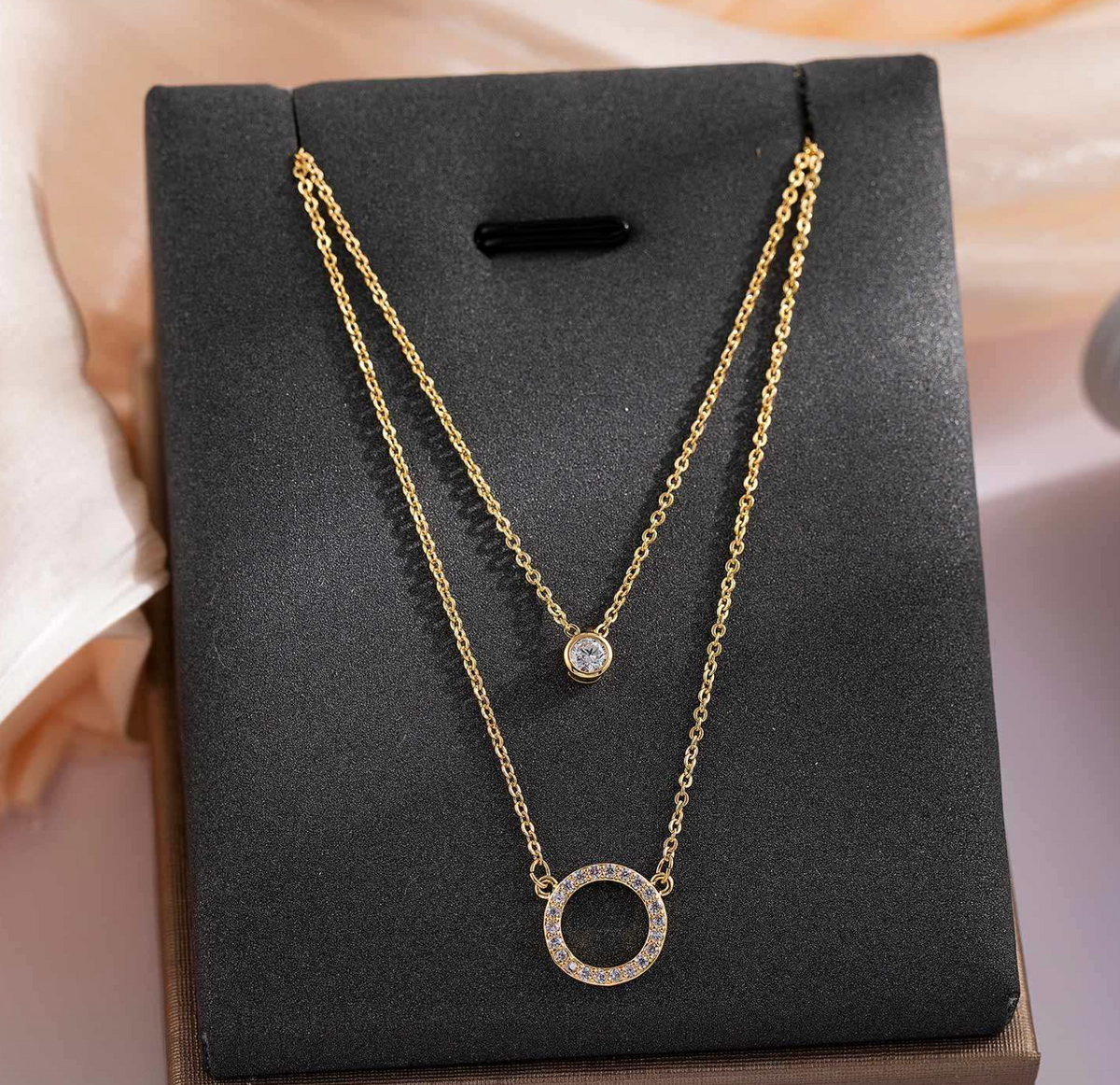 Elegant Gold & Rose Gold Fashion Necklace