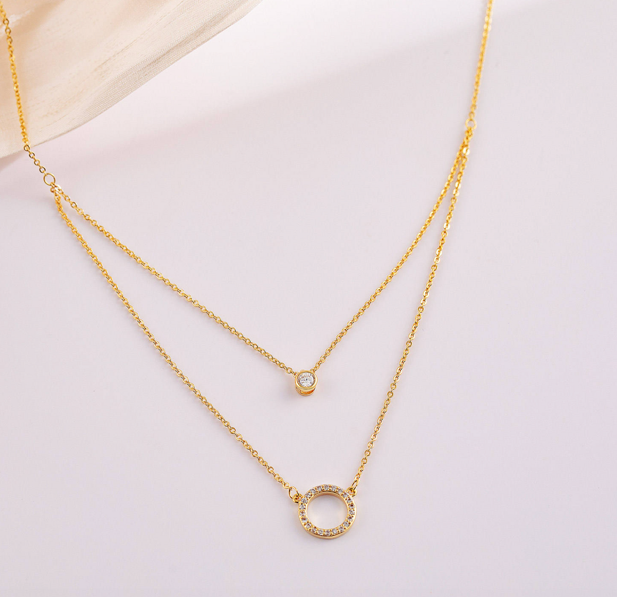 Elegant Gold & Rose Gold Fashion Necklace