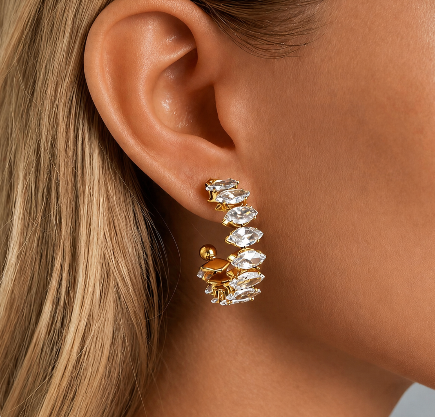 C-Shaped Vintage Classic Earrings